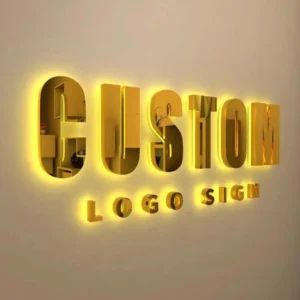 Custom Led Illuminated Backlit Sign Business Logo Signage Commercial Building Frontlit Sign Storefront Outdoor Metal Letter Sign
