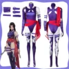 Disguise Psylocke Cosplay Women Fantasy Purple Jumpsuit Movie Rivals Costume Outfits for Female Clothes Halloween Carnival Suit