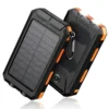Solar Power Bank Portable 10000mAh Solar Charger Waterproof Dual 5V USB Ports 2 LED Light Flashlight For Cell IPhone Outdoor