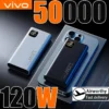 VIVO 120W 50000mAh High Capacity Power Bank Super Fast Charging Battery Digital Display Power Bank For IPhone Samsung Xiaomi