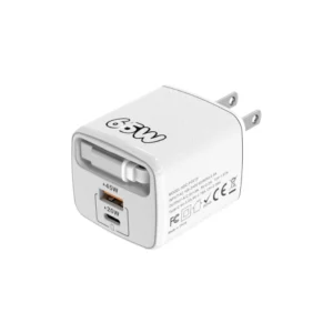65W Fast Charger Micro USB 0.3m charging data cable US standard plug PD+USB multi-port fast charging head for iPhone Xiaomi