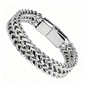 Hip Hop Men's Bracelet Magnetic Clasp Gold Color Stainless Steel Jewelry Accessories Gifts