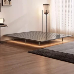 double master bedroom lsuspension bed small apartment without bedside steel frame bed wrought iron design lozko do sypialni