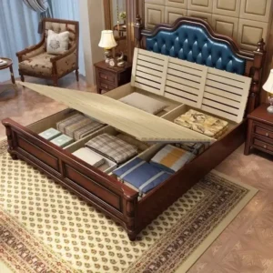 //+Japanese Waterproof Space Bed Frame Full Bedframe Monster Double Bed Headboards Daybed Beauty Princess Beliche Hotel Furnitur