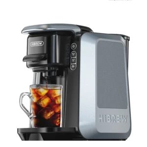 HiBREW 6 in 1 Multiple Capsule Coffee Machine Hot/Cold DG Nes Capsule ESE Pod Tea Basket Ground Coffee Cafeteria 20Bar H6