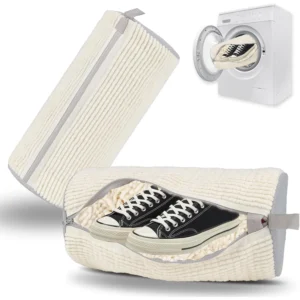 Shoe Washing Machine Bag, Reusable Laundry Shoe Bag for Washer and Dryer, Durable Zipper Shoe Cleaning Bag