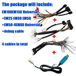 VOTOL Programming USB PL2303 EM30 EM50 EM80 EM100 EM150 Cable & GTS SP 7235 7255 72350 Electric Scooter controller Cable harness