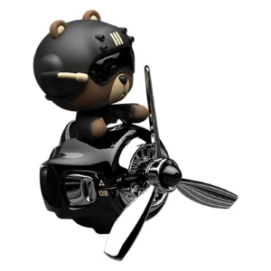 Rotating airplane pilot bear car air fresheners accessories interior decorations fan vent clips perfume fragrance diffuser aroma