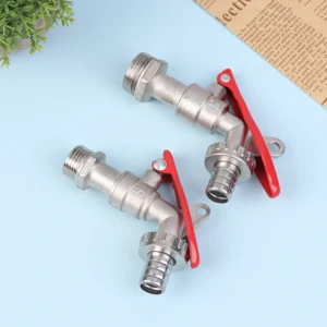 New Garden Hose Faucet with Lock Water Tank Connector Replacement Tools 1/2 Inch Brass Thread Water Tap Lockable Faucet 1 Pcs